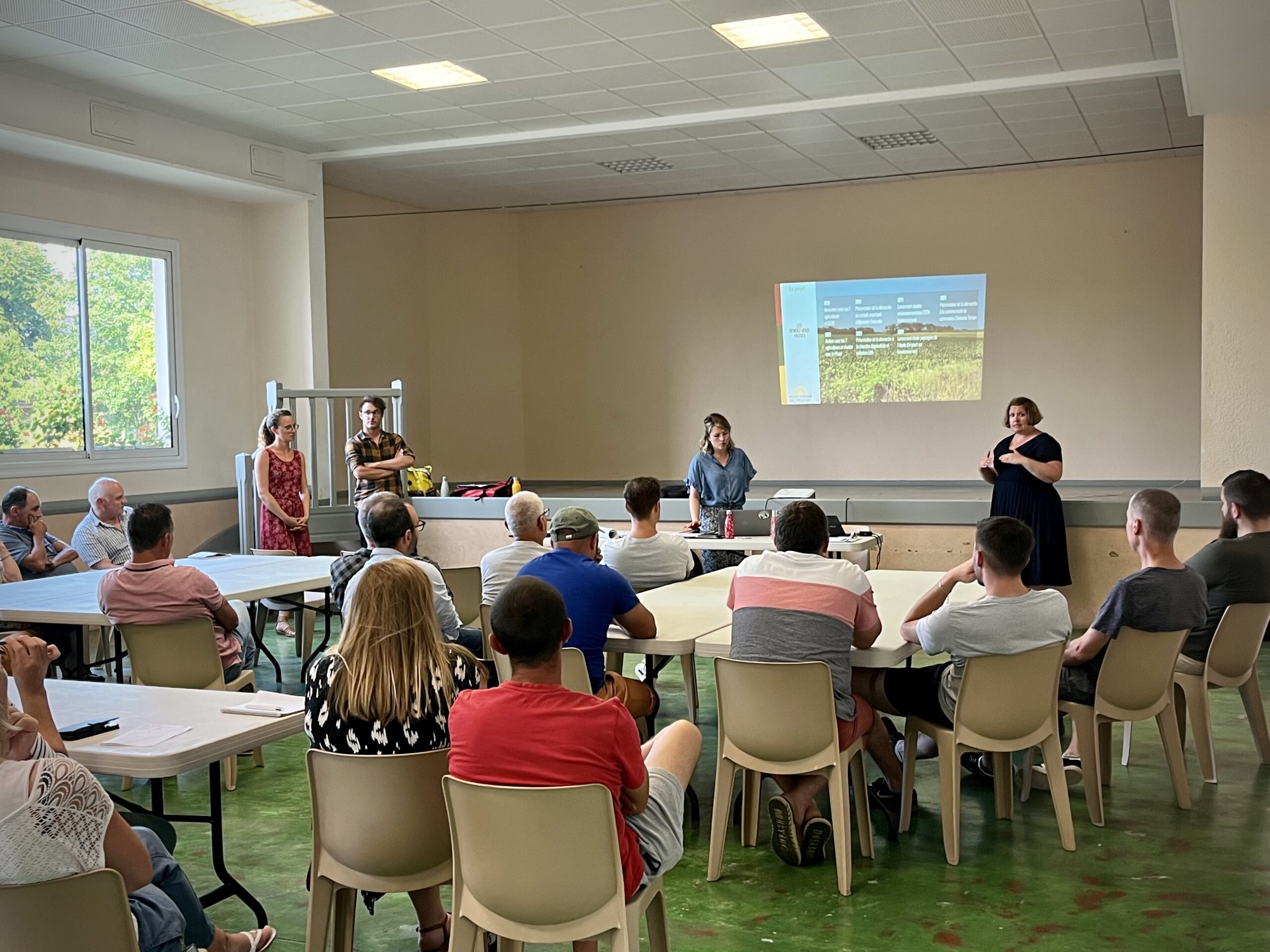 Membres de l'association Avenir Tursan agrivoltaïsme